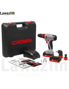 مفك براغي لاسلكي متعدد الإستعمال رفيع الأداء / Visseuse Perceuse multi usage 16V CROWN CT21082HQ