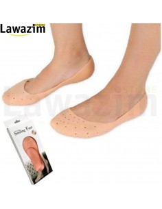 جوارب واقية للكعب من جل السيليكون  Smiling foot Chaussettes protectrices de talon en gel de silicone pour femme Smiling foot