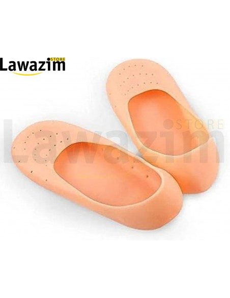 جوارب واقية للكعب من جل السيليكون  Smiling foot Chaussettes protectrices de talon en gel de silicone pour femme Smiling foot