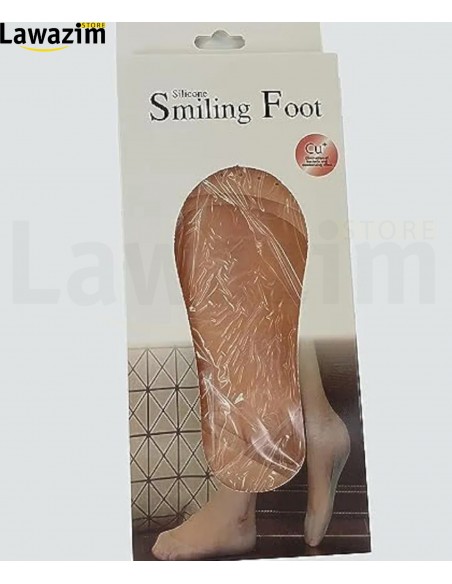 جوارب واقية للكعب من جل السيليكون  Smiling foot Chaussettes protectrices de talon en gel de silicone pour femme Smiling foot