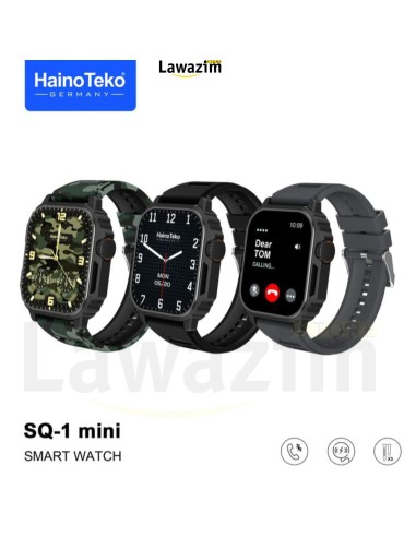 الساعة الذكية الرجالية بشاشة متطورة و تقنيات حديثة  HainoTeko  SQ1 Mini Smart Watch With Full Screen AMOLED