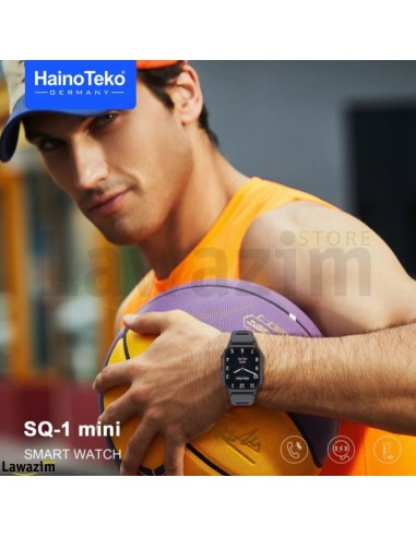الساعة الذكية الرجالية بشاشة متطورة و تقنيات حديثة  HainoTeko  SQ1 Mini Smart Watch With Full Screen AMOLED