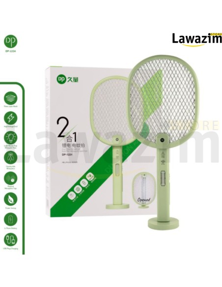 صاعق البعوض كهربائي DP-1224 مع قاعدة Raquette anti-moustique électrique DP-1224 avec base