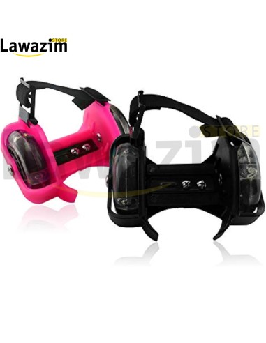 حذاء تزلج بعجلات قابلة للتعديل خفيف آمن ووامض Patins à roulettes réglables avec sécurité et lampe torche