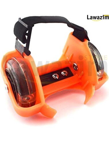 حذاء تزلج بعجلات قابلة للتعديل خفيف آمن ووامض Patins à roulettes réglables avec sécurité et lampe torche