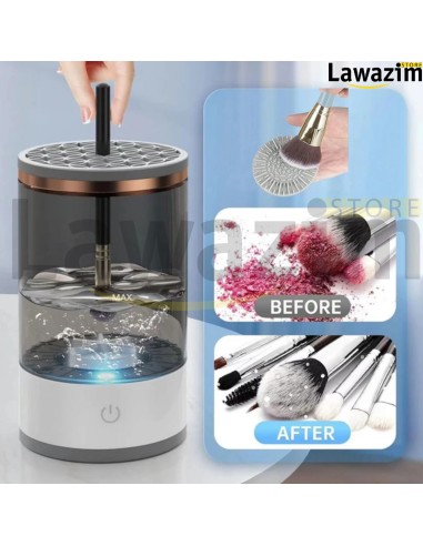 منظف ​​ومجفف فرش المكياج الأوتوماتيكي Machine de nettoyage de pinceaux maquillage électrique portable 3en1