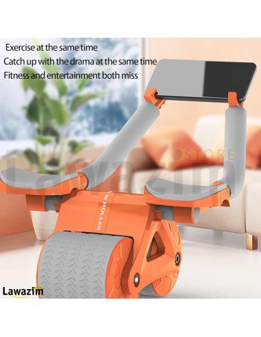 جهاز فعال لتمرين عضلات البطن بعجلات قابل للتعديل  Roue pour entraînement Abdominale à Rebond Automatique