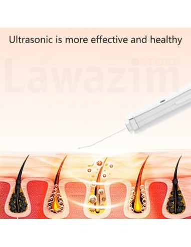 مقشر الجلد بالأمواج فوق الصوتية لتنظيف الوجه Épurateur de peau à ultrasons pour nettoyage du visage