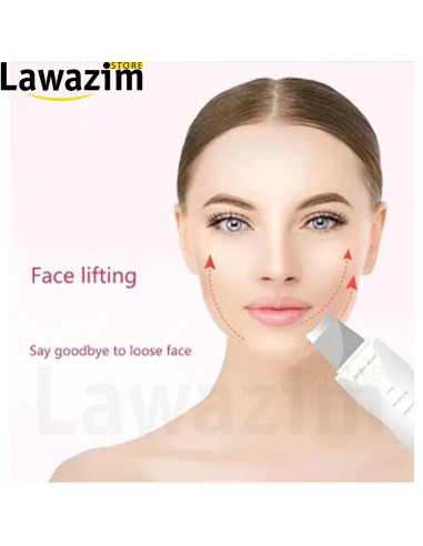 مقشر الجلد بالأمواج فوق الصوتية لتنظيف الوجه Épurateur de peau à ultrasons pour nettoyage du visage