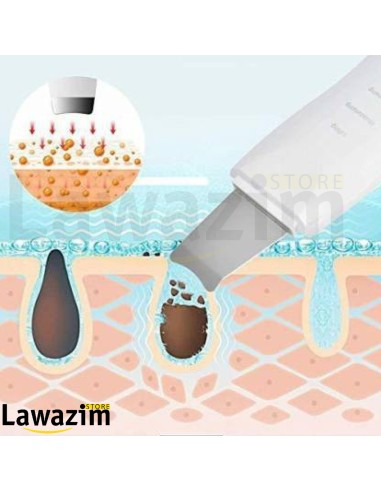 مقشر الجلد بالأمواج فوق الصوتية لتنظيف الوجه Épurateur de peau à ultrasons pour nettoyage du visage