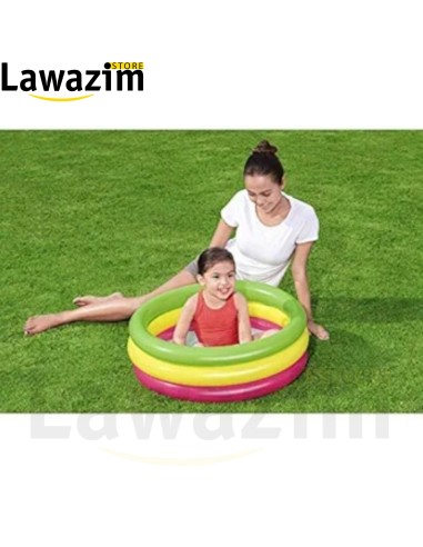 حمام سباحة صيفي من بيست واي 70 سم × 24 سم Piscine gonflable Bestway Summer, 70 x 24 cm, ronde, multicolore