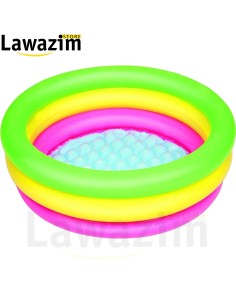 حمام سباحة صيفي من بيست واي 70 سم × 24 سم Piscine gonflable Bestway Summer, 70 x 24 cm, ronde, multicolore