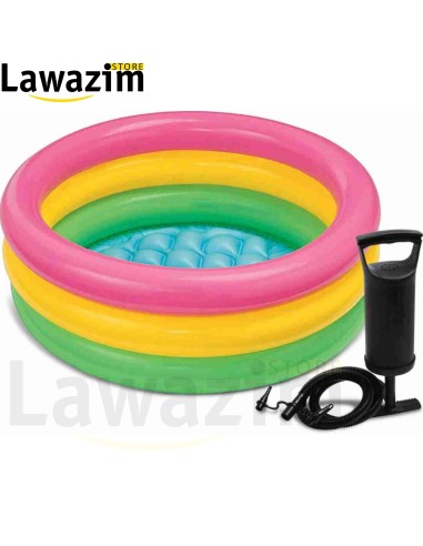حمام سباحة صيفي من بيست واي 70 سم × 24 سم Piscine gonflable Bestway Summer, 70 x 24 cm, ronde, multicolore
