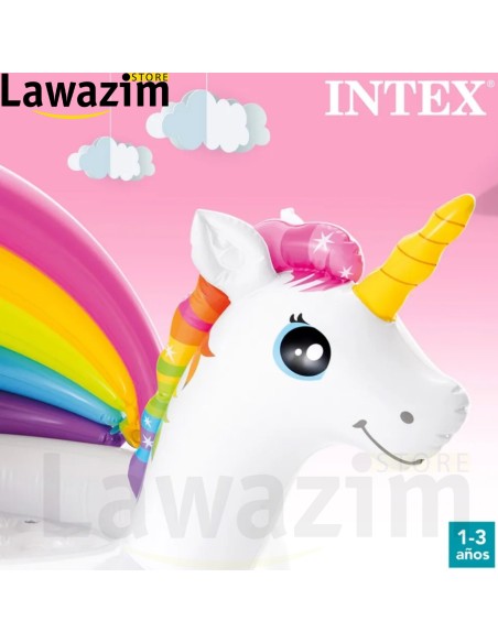 حوض السباحة الفريد بتصميم يونيكورن - Piscine Gonflable pour Enfants en Forme de Licorne - تجربة مائية سحرية لصغارك!