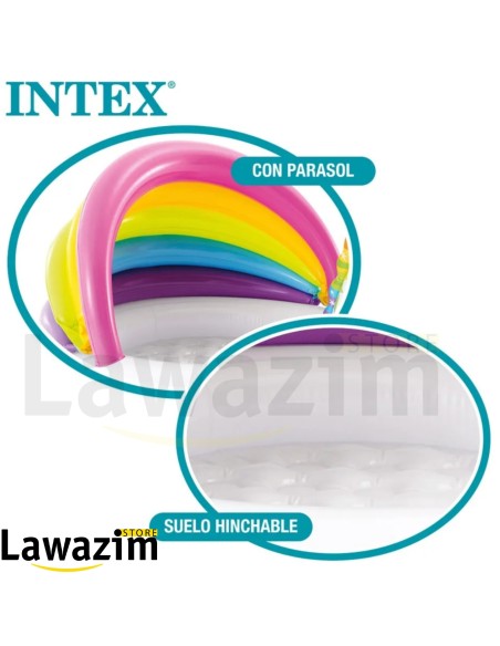 حوض السباحة الفريد بتصميم يونيكورن - Piscine Gonflable pour Enfants en Forme de Licorne - تجربة مائية سحرية لصغارك!