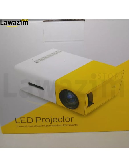 جهاز عرض LED صغير للمنزل الذكي، جهاز عرض أفلام محمول Mini projecteur LED pour maison intelligente, projecteur de film portable