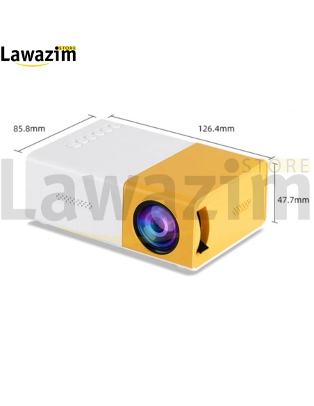 جهاز عرض LED صغير للمنزل الذكي، جهاز عرض أفلام محمول Mini projecteur LED pour maison intelligente, projecteur de film portable