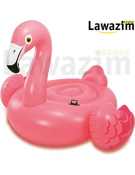 عوامة فلامينجو العملاقة القابلة للنفخ من إنتكس - Intex Giant Inflatable Flamingo Ride-On Pool Float (80 بوصة)