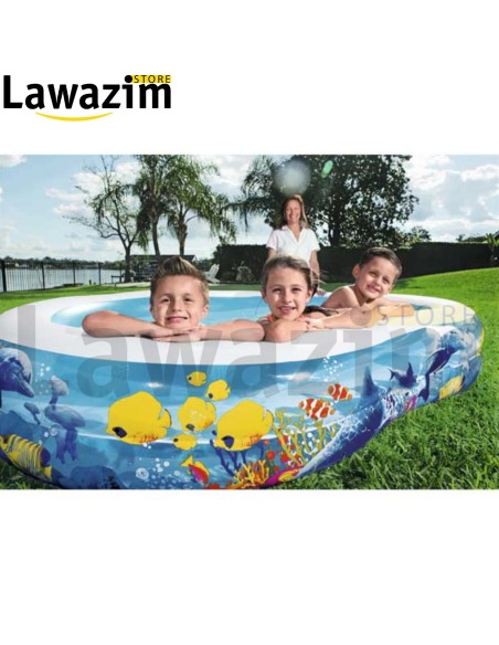 حوض السباحة البحري القابل للنفخ من بيست واي  | Piscine Océan Gonflable Bestway 262 x 157 x 46 cm