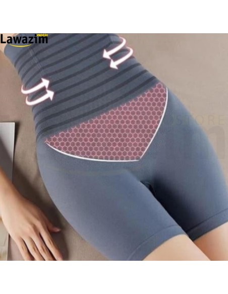 شورت خصر عالي للتحكم في البطن للسيدات Short Taille Haute pour le Contrôle du Ventre des Femmes