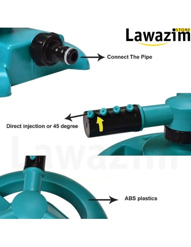 رشاش مياه الحديقة الدوار التلقائي Meetzone - Arroseur de jardin rotatif automatique Meetzone