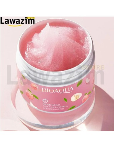 مقشر الخوخ بيو أكوا : بشرة ناعمة ومشرقة  / Bioaqua: Peau douce et éclatante grâce au gommage à la pêche