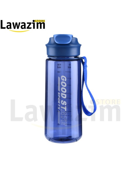 قارورة الماء 800 مل مع شفاطة - Bouteille d'eau 800 ml avec pailles، مثالية للماء والبروتين في أي وقت