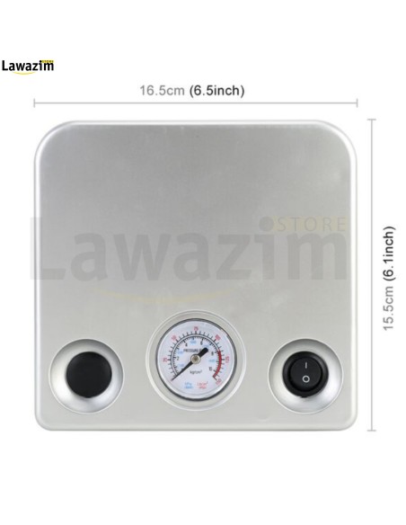 جهاز ضغط هواء العجلات المحمول مع ملحقات يناسب السيارات والدراجات Gonfleur et Degonfleur de pneu et Air Compresseur DC 12V 6 Bar