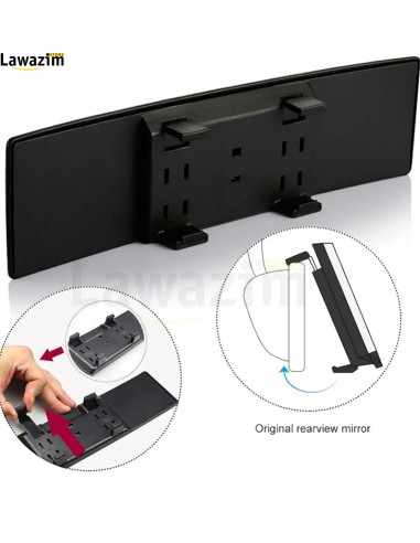 مرآة رؤية خلفية داخلية منحنية بزاوية واسعة للسيارة Rétroviseur grand angle, intérieur et incurvé, pour voitures