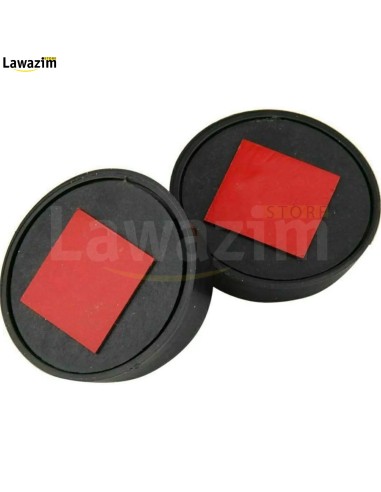 قطعة مرآة سيارة HD 360 لزاوية رؤيا واسعة قابلة للتعديل Black Round HD Glass Convex Rear View Mirror