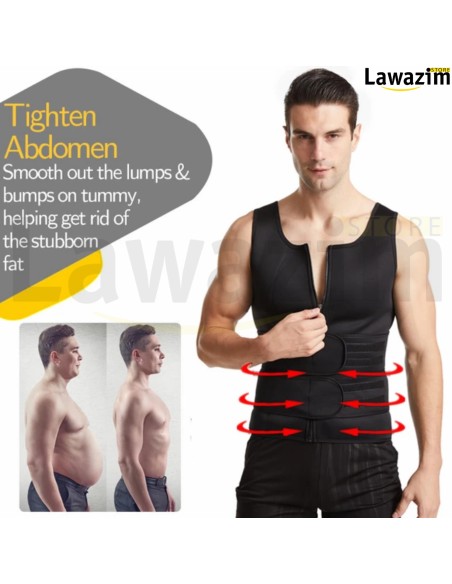 سترة لياقة بدنية للرجال GILET homme -Gilet de fitness Rubber Sheath pour homme GILET de sport