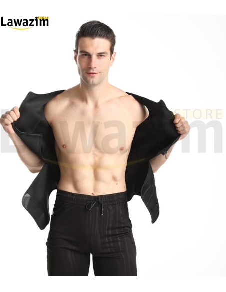 سترة لياقة بدنية للرجال GILET homme -Gilet de fitness Rubber Sheath pour homme GILET de sport