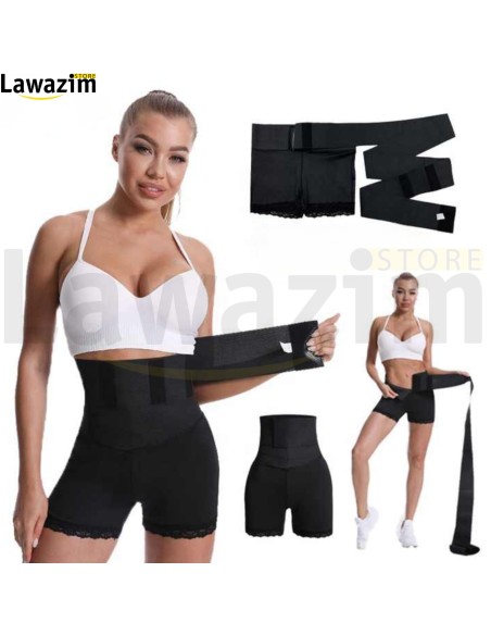 حزام الخصر والمشد وغمد التخسيس القابل للتعديل Ceinture de taille, Corset et Gaine Amincissante Réglable
