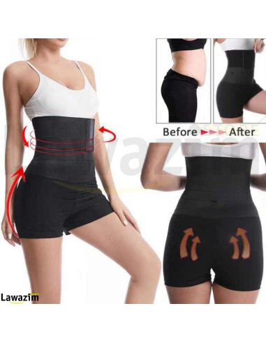حزام الخصر والمشد وغمد التخسيس القابل للتعديل Ceinture de taille, Corset et Gaine Amincissante Réglable