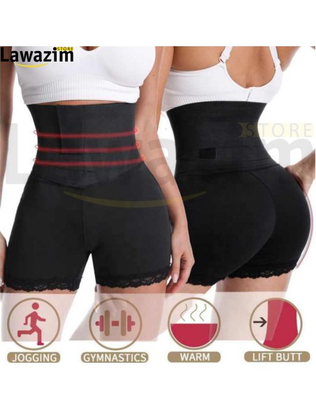 حزام الخصر والمشد وغمد التخسيس القابل للتعديل Ceinture de taille, Corset et Gaine Amincissante Réglable