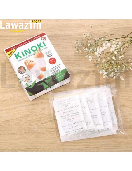 منصات إزالة السموم من القدم لتنظيف القدم KinokiKiyome  Tampons nettoyants détoxifiants pour les pieds