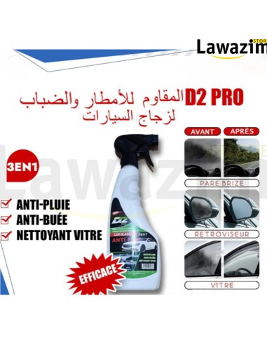 D2 pro المقاوم للامطار و الضباب لزجاج السيارات Verre de voiture résistant à la pluie et au brouillard D2 pro