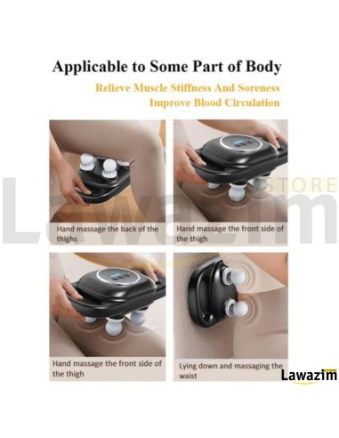 مدلك الاهتزاز الكهربائي للعضلات المحمول Masseur électrique portatif de vibration musculaire