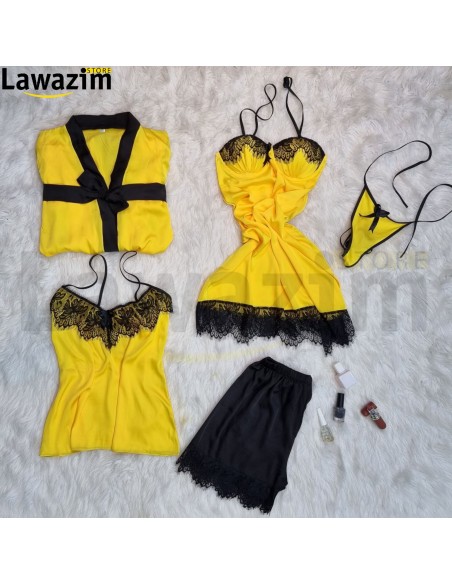 طقم لانجري 5 قطع | Lingerie 5 Pièces: الأناقة تبدأ من هنا! EPJ4P