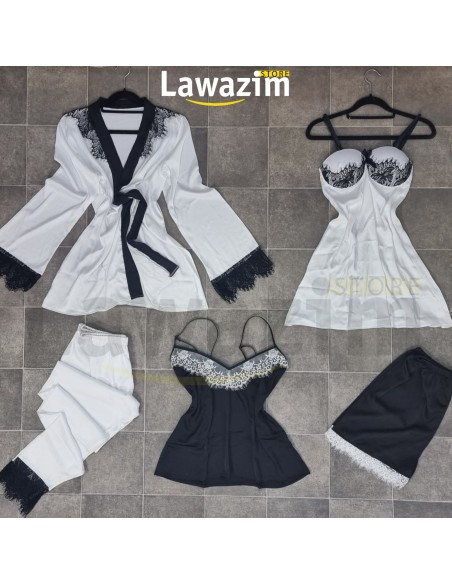 لانجري 5 قطع بلمسة دونتال | Lingerie 5 Pièces Touché Dontal | ERNB5P