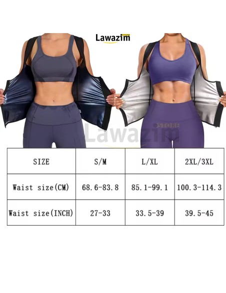 سويت تدريب الساونا للرجال لتعزيز نتائج التمرينSauna Training Vest for Men & Women  Maximize Your Workout Results