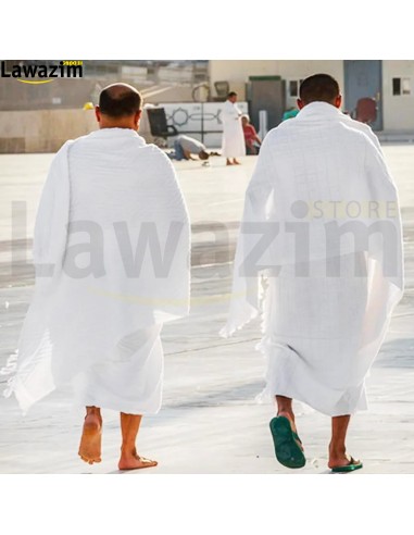لباس الاحرام مريح و قابل للتهوية للرجال Les vêtements Ihram sont confortables et respirants pour les hommes