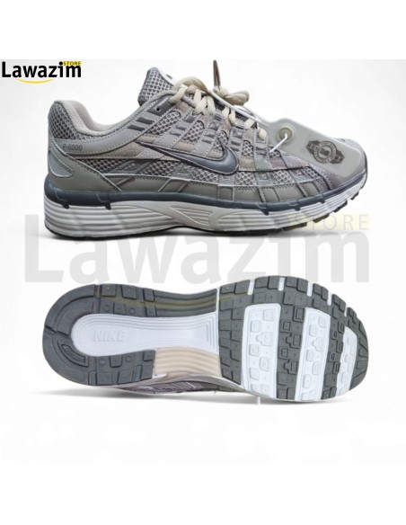 حذاء نايك فاخر و مريح بألوان هادئة و جميلة Baskets NIKE P-6000 SUMMIT WHITE PURE PLATINIUM