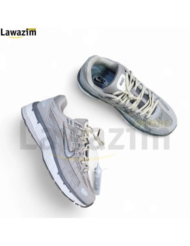 حذاء نايك فاخر و مريح بألوان هادئة و جميلة Baskets NIKE P-6000 SUMMIT WHITE PURE PLATINIUM