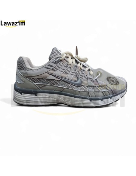 حذاء نايك فاخر و مريح بألوان هادئة و جميلة Baskets NIKE P-6000 SUMMIT WHITE PURE PLATINIUM