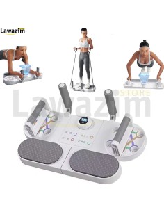 لوح تمارين اللياقة البدنية محمول مع لوحة دعم ونظام تدريب العضلات Smart Automatic Counting Push up Board Professional