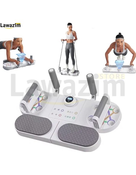 لوح تمارين اللياقة البدنية محمول مع لوحة دعم ونظام تدريب العضلات Smart Automatic Counting Push up Board Professional