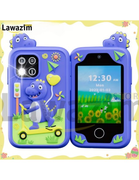 هاتف ذكي تعليمي للأطفال Smartphone éducatif pour enfants مع أصوات وأضواء – لتنمية المهارات