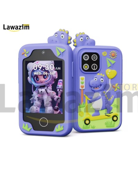 هاتف ذكي تعليمي للأطفال Smartphone éducatif pour enfants مع أصوات وأضواء – لتنمية المهارات