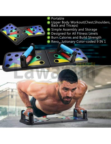 جهاز لتمارين الضغط  -- Portable power press push up workout